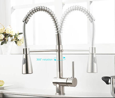 Flexible Hose Pull Out Kitchen Faucet Mixer Taps