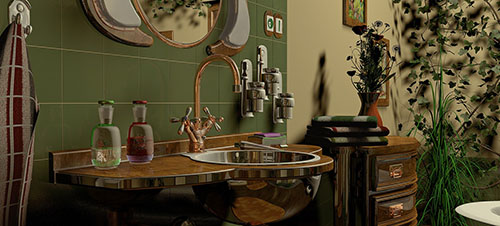 40-3-middle-mounted bathroom faucet