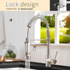  FLG Commercial Pull Down Kitchen Faucet Sprayer with LED Light,Brushed Nickel
