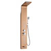 FLG Comfortable Lifestyle Bath Shower Faucets Bathroom Panel Stainless Steel Rain Shower
