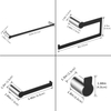 2021 new style brushed nickel+black luxury bathroom decor accessories set for 4 pcs